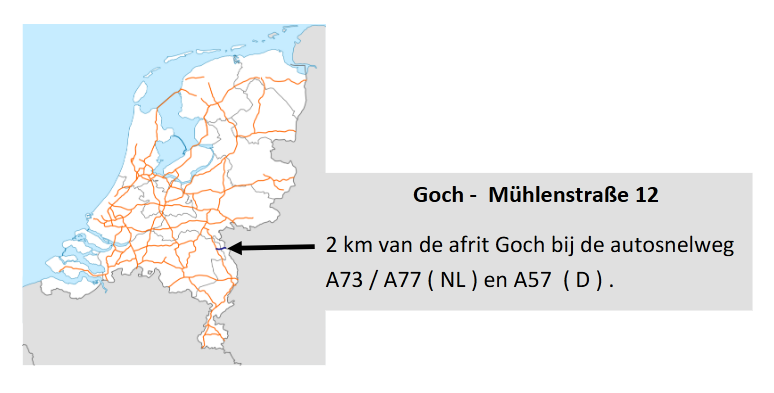 Anfahrtskarte Lotto Opgenhoff aus 47574 Goch